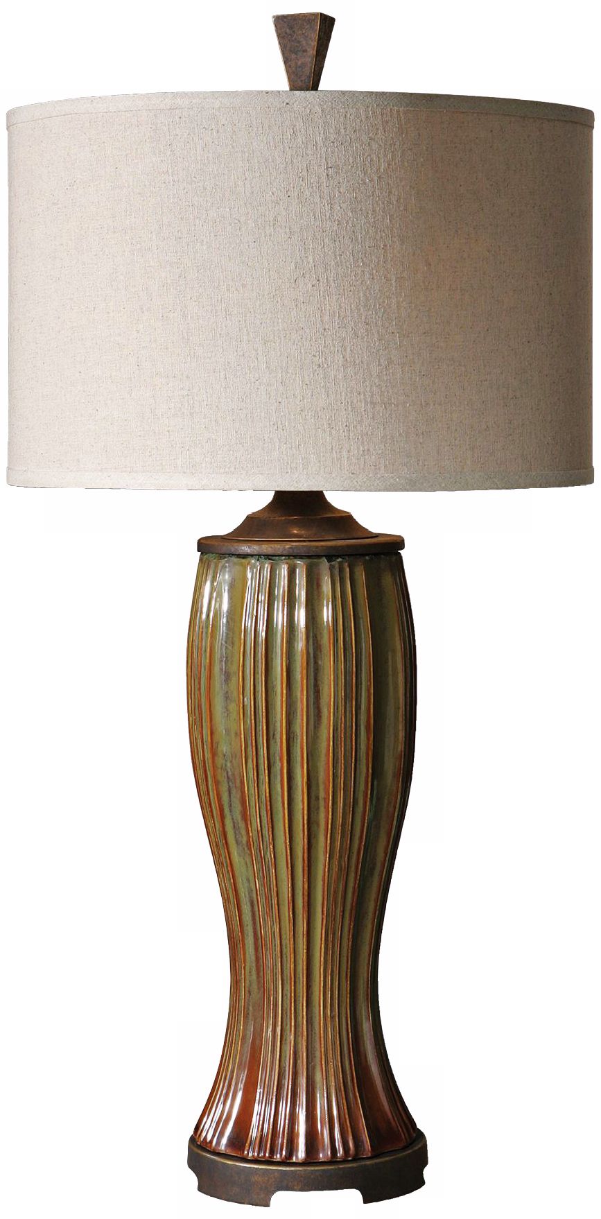 Uttermost Olivola Rust Red Table Lamp