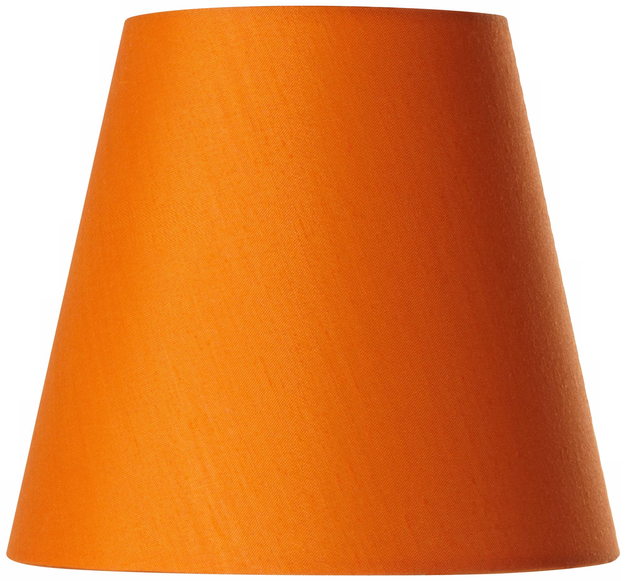 Cotton Blend Orange Lamp Shade 3.5x5.5x5 (Clip-On)
