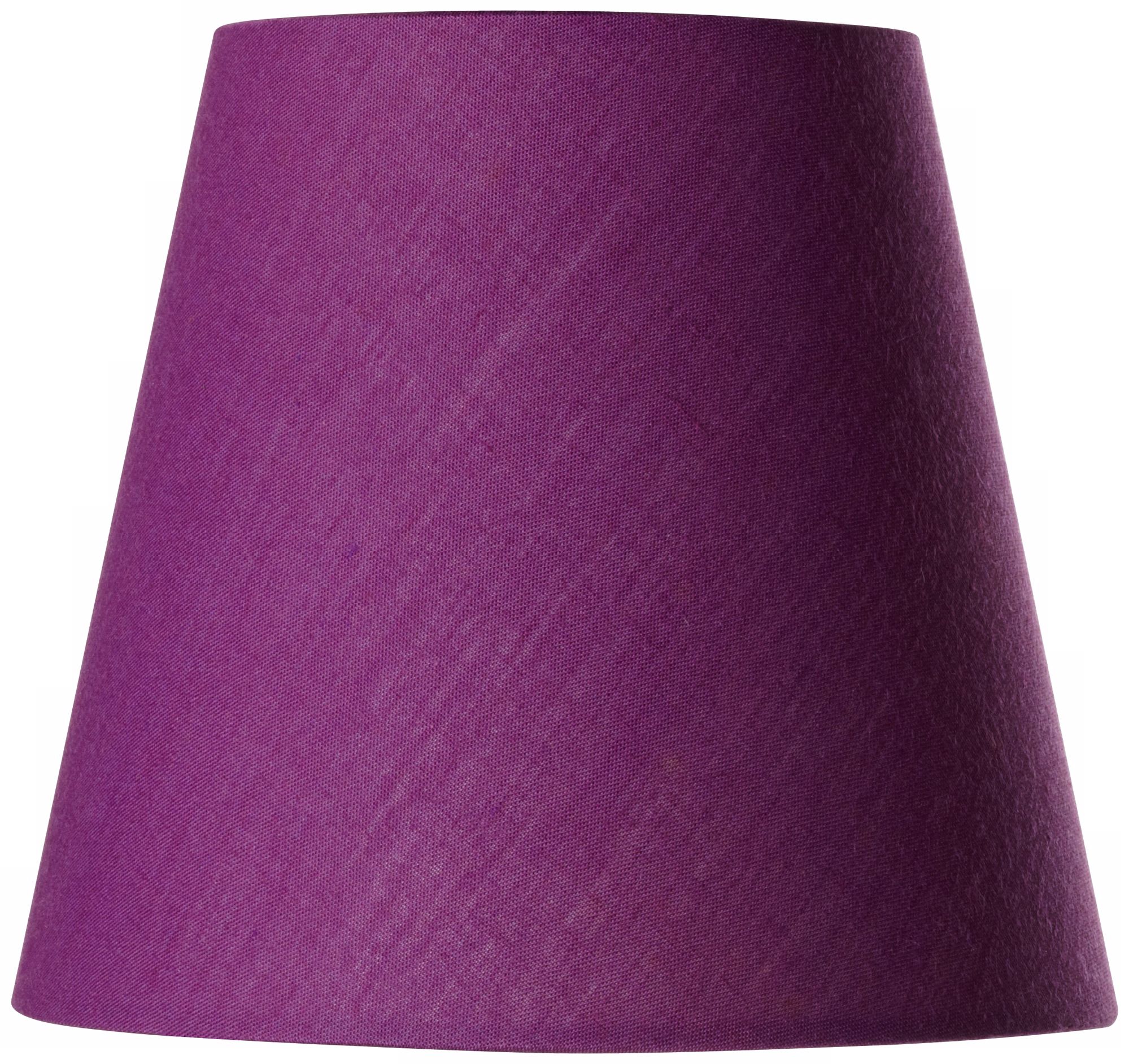 Cotton Blend Purple Lamp Shade 3.5x5.5x5 (Clip-On)