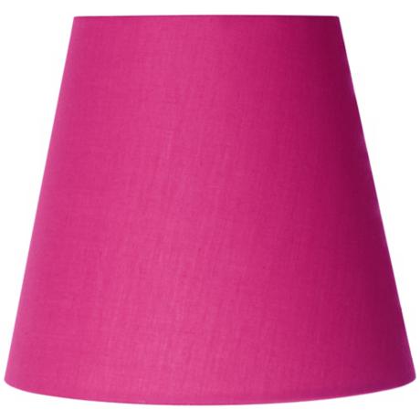 Lamp Shades Clip on Cotton Blend Hot Pink Lamp Shade 3 5x5 5x5  Clip On    Lampsplus Com