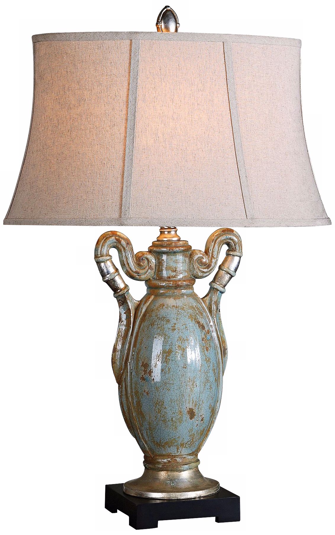 Uttermost Francavilla Crackle Blue Table Lamp