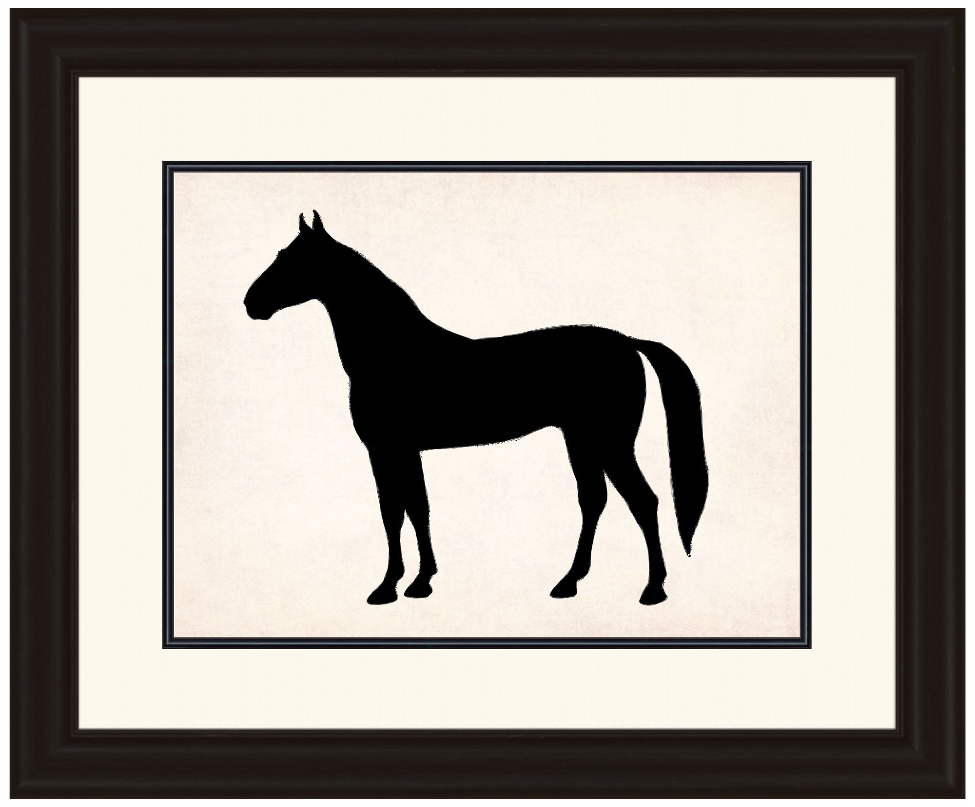 Horse Silhouette 29" Wide Animal Wall Art