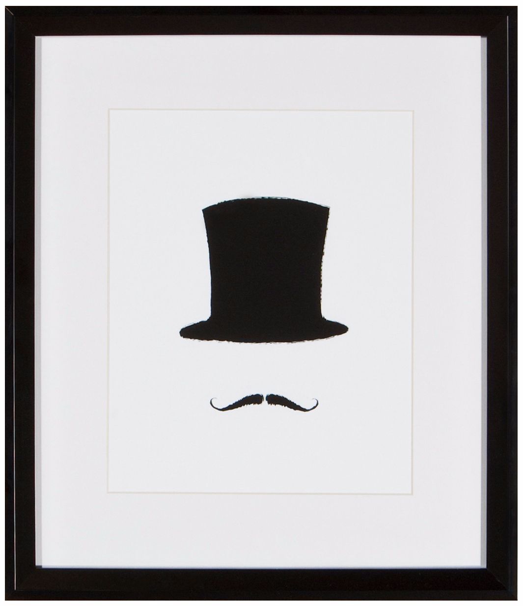Top Hat 15" High Silhouette Wall Art