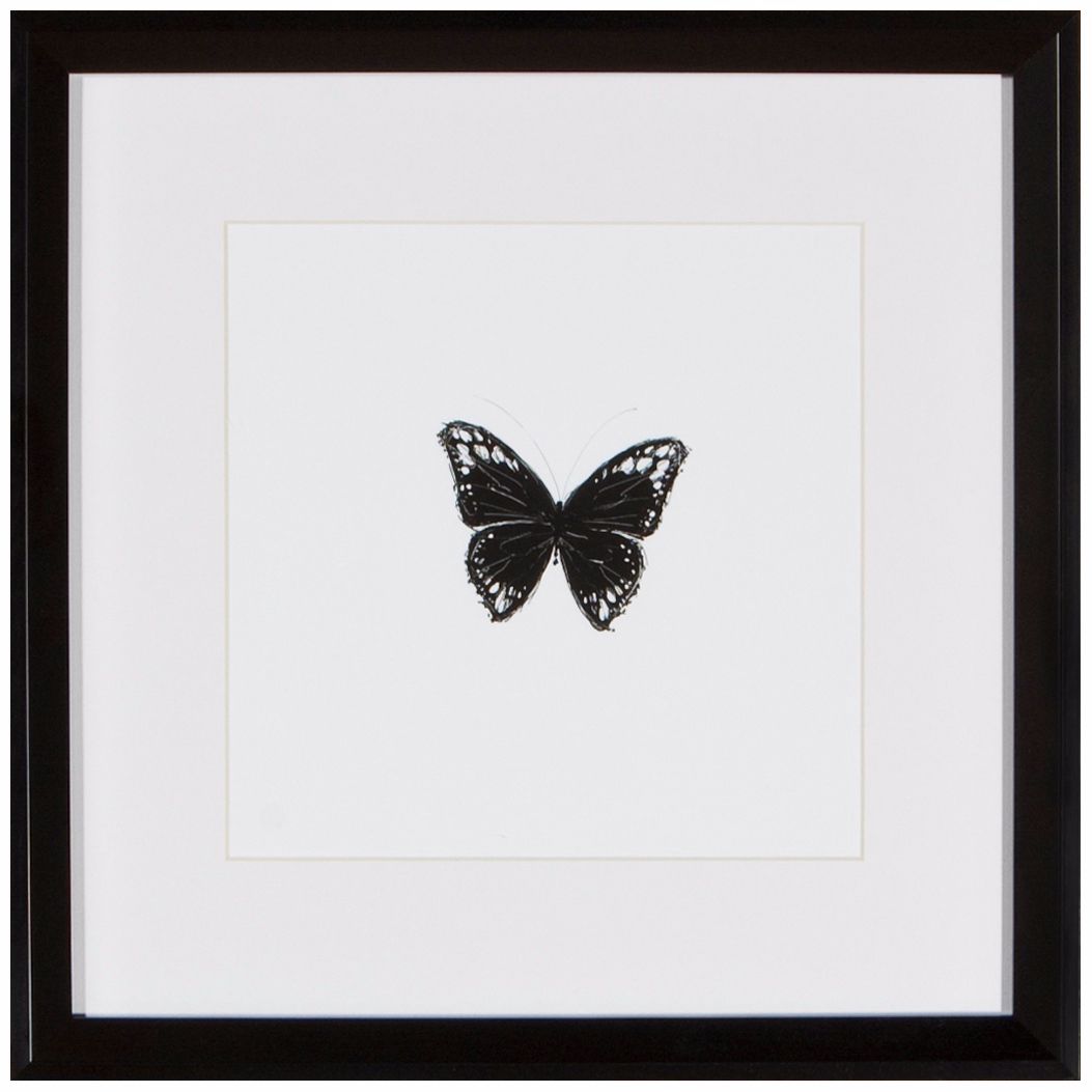 Butterfly 13" Square Silhouette Wall Art
