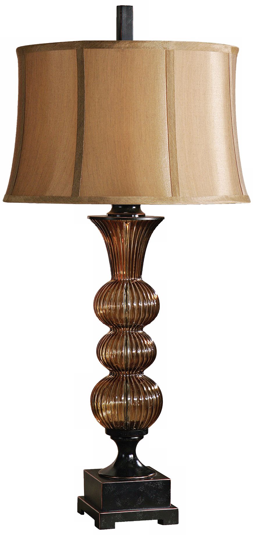 Uttermost Helios Amber Glass Table Lamp