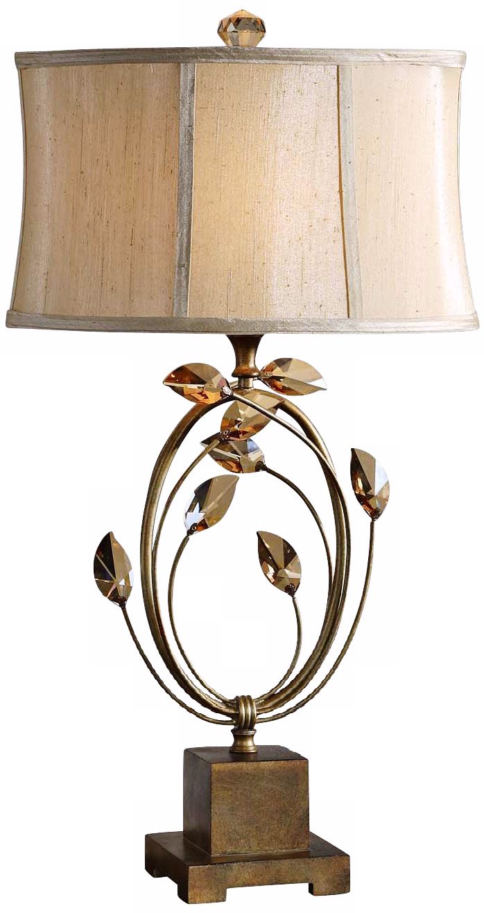 Uttermost Golden Leaves Table Lamp