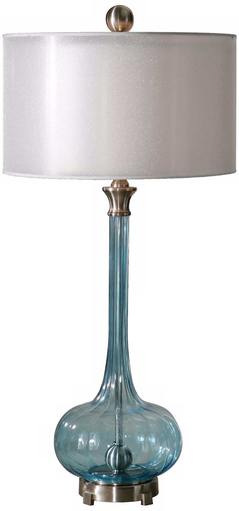 Uttermost Junelle Blue Glass Table Lamp