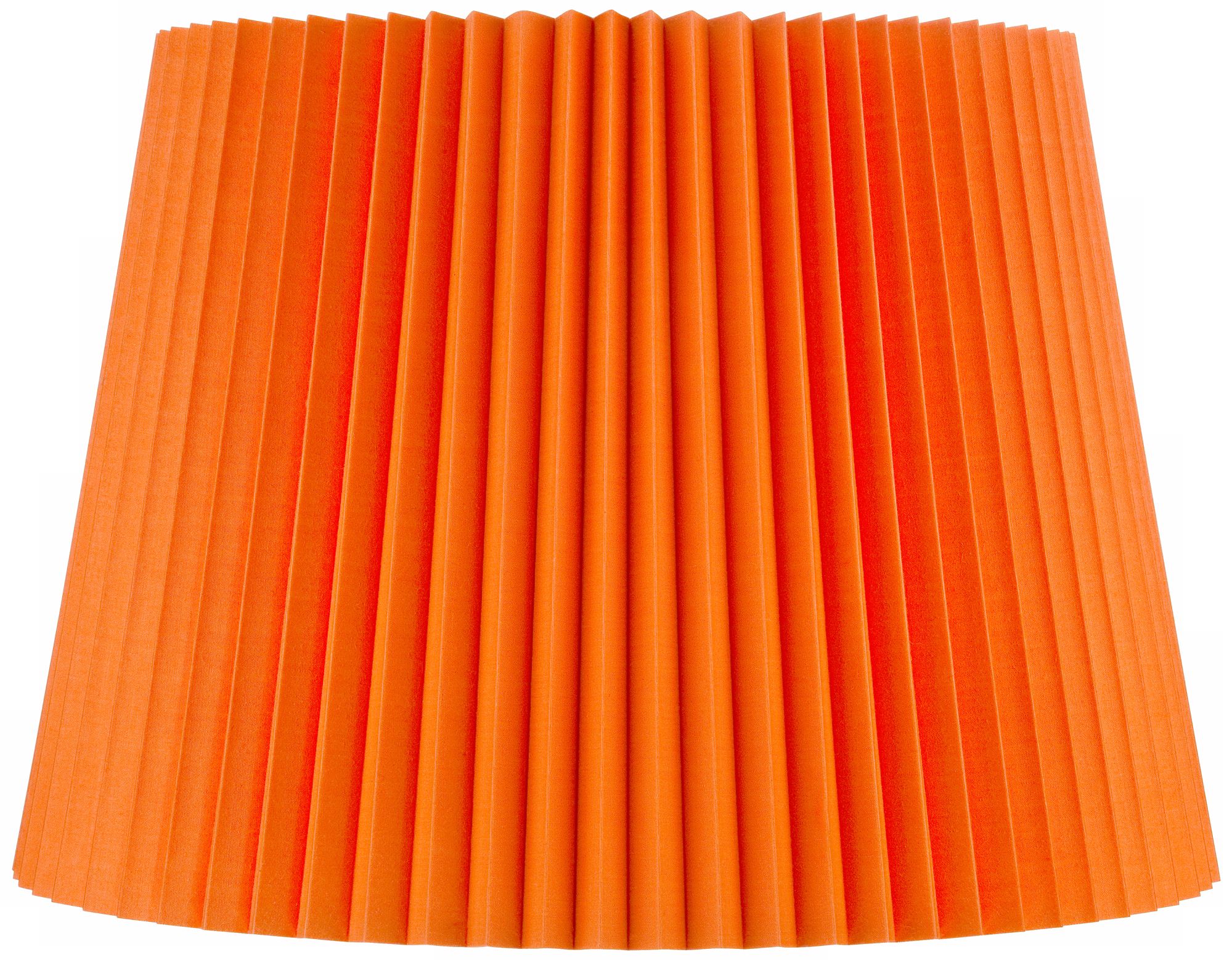 Orange Knife Pleat Empire Shade 12x16x12 (Spider)