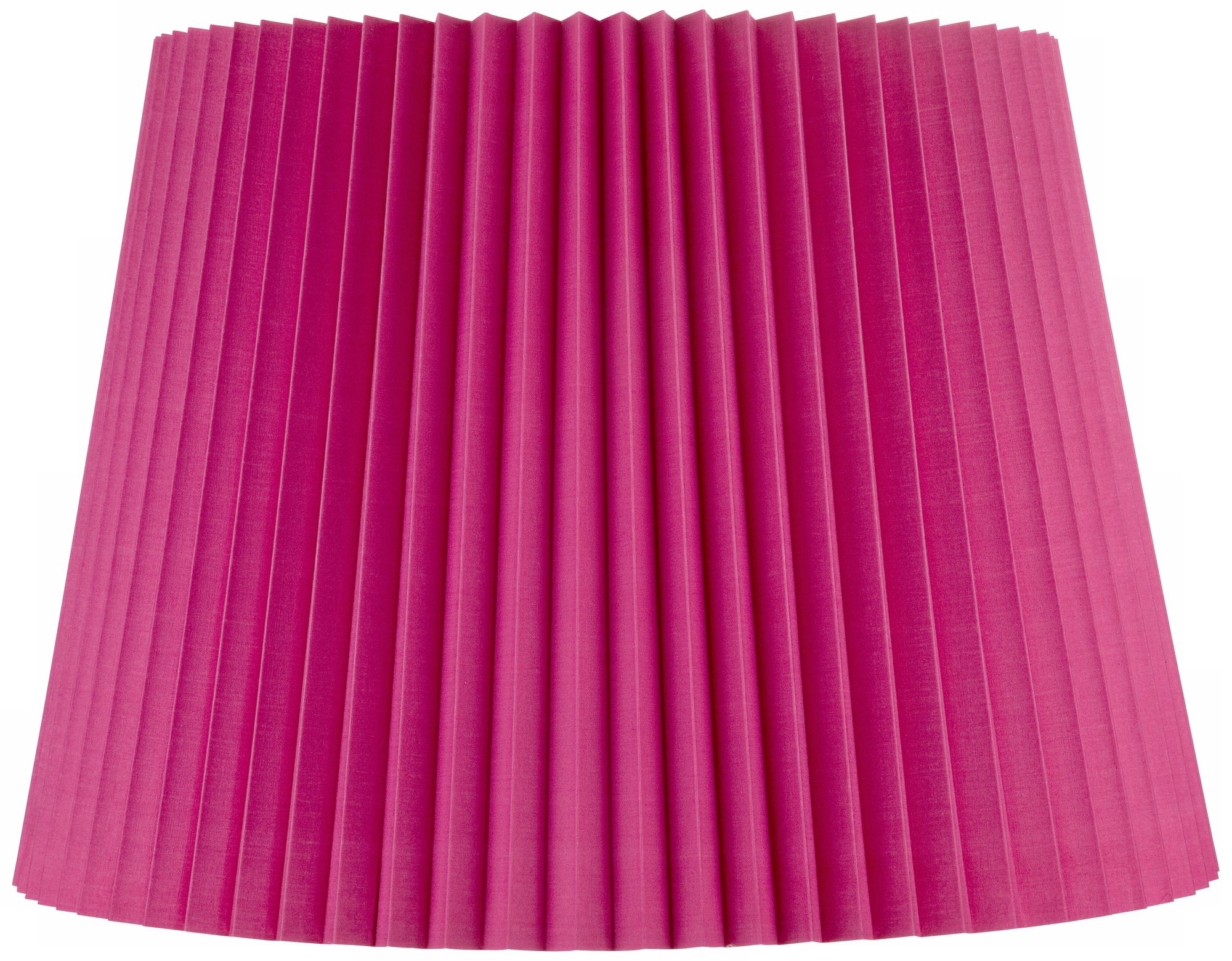 Hot Pink Knife Pleat Empire Shade 13x17x12 (Spider)