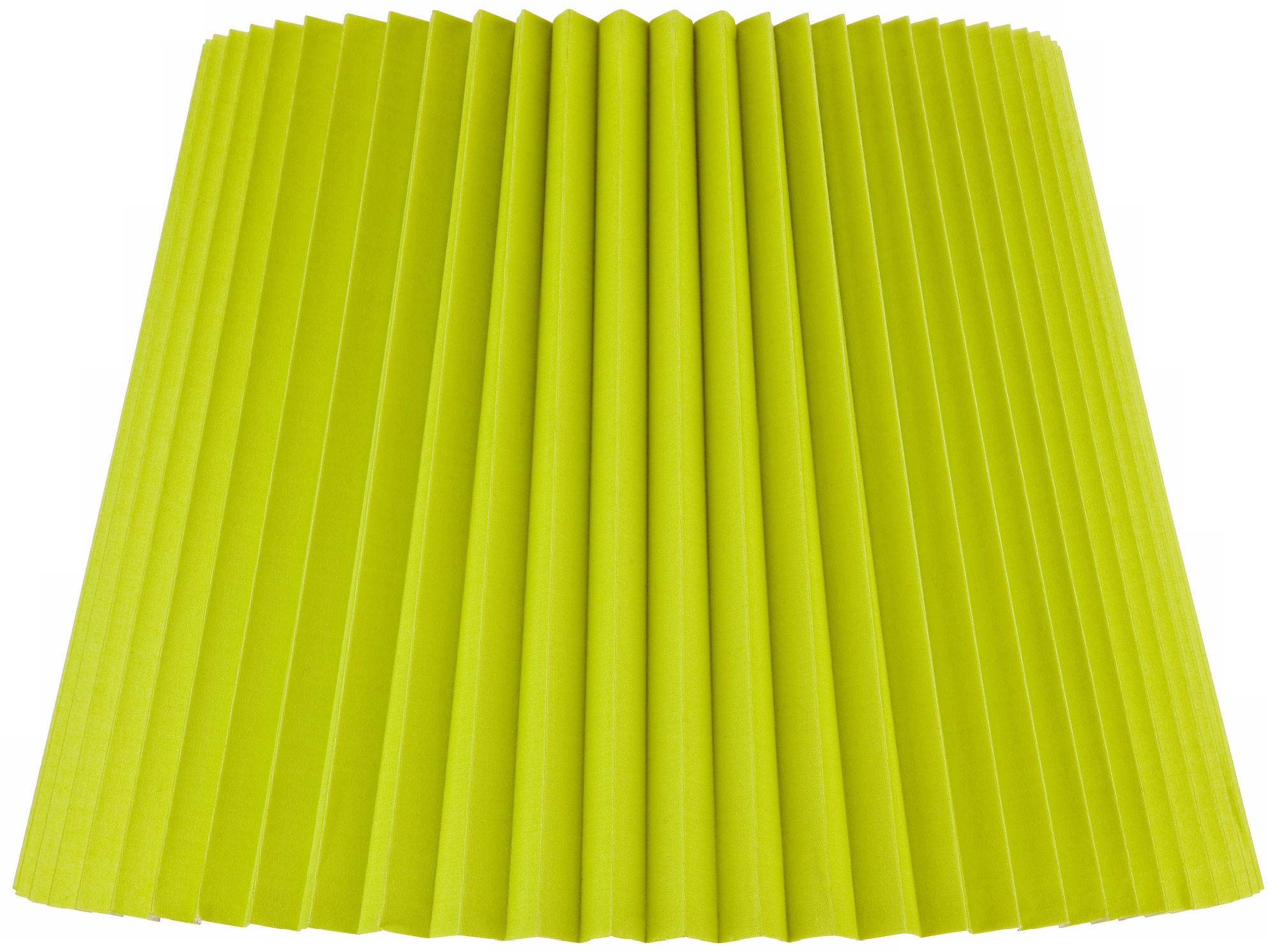 Lime Green Knife Pleat Empire Shade 11x16x11 (Spider)