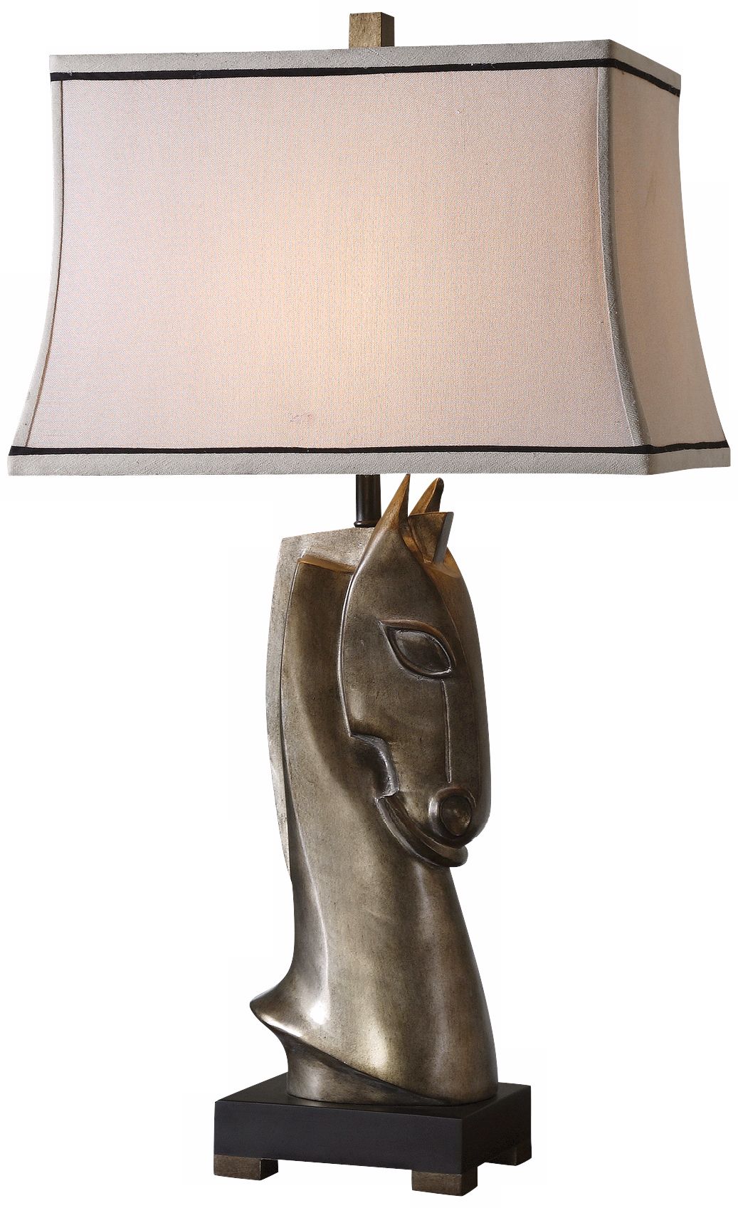 Uttermost Alomar Antiqued Silver Table Lamp