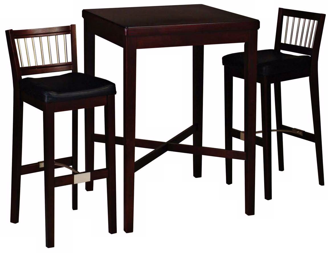 Cherry 3-Piece Pub Table and Stool Set