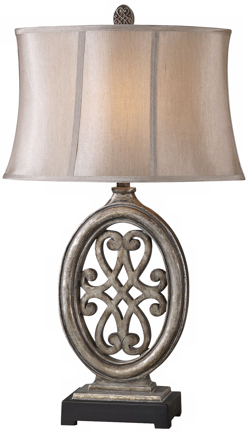 Uttermost Barela Antique Silver Table Lamp