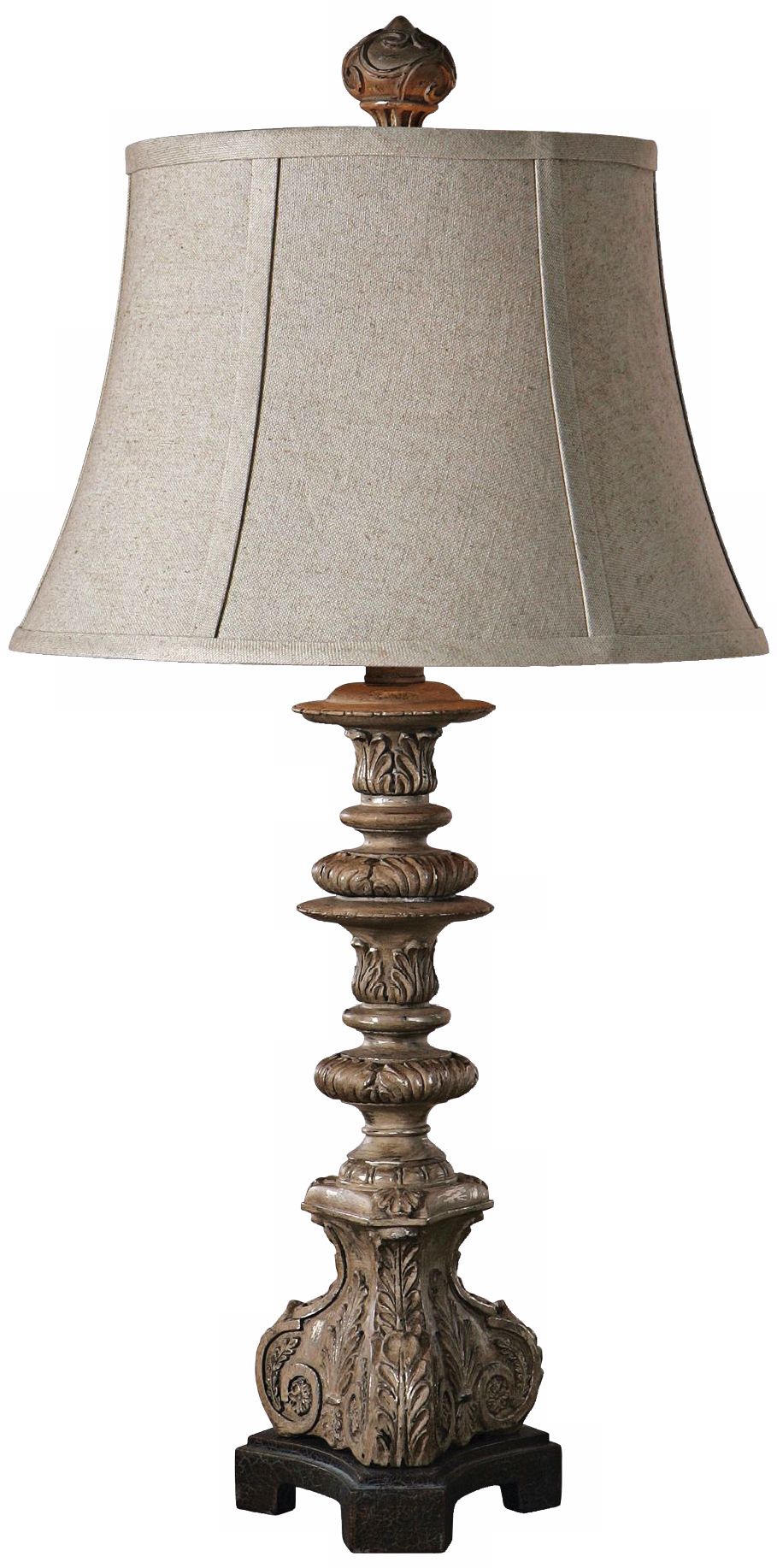 Uttermost Nerio Distressed Gray Table Lamp