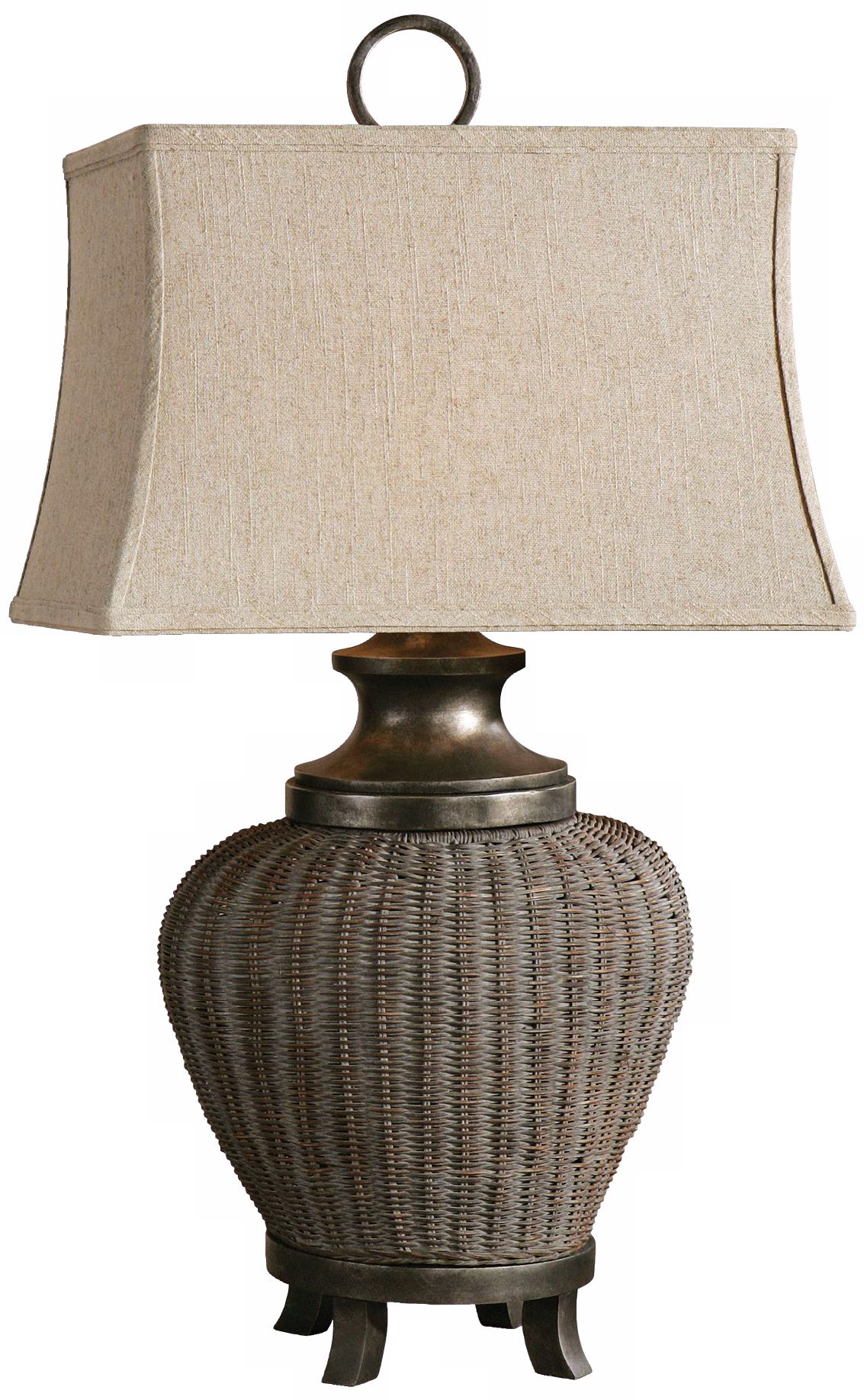 Uttermost Graden Woven Rattan Table Lamp