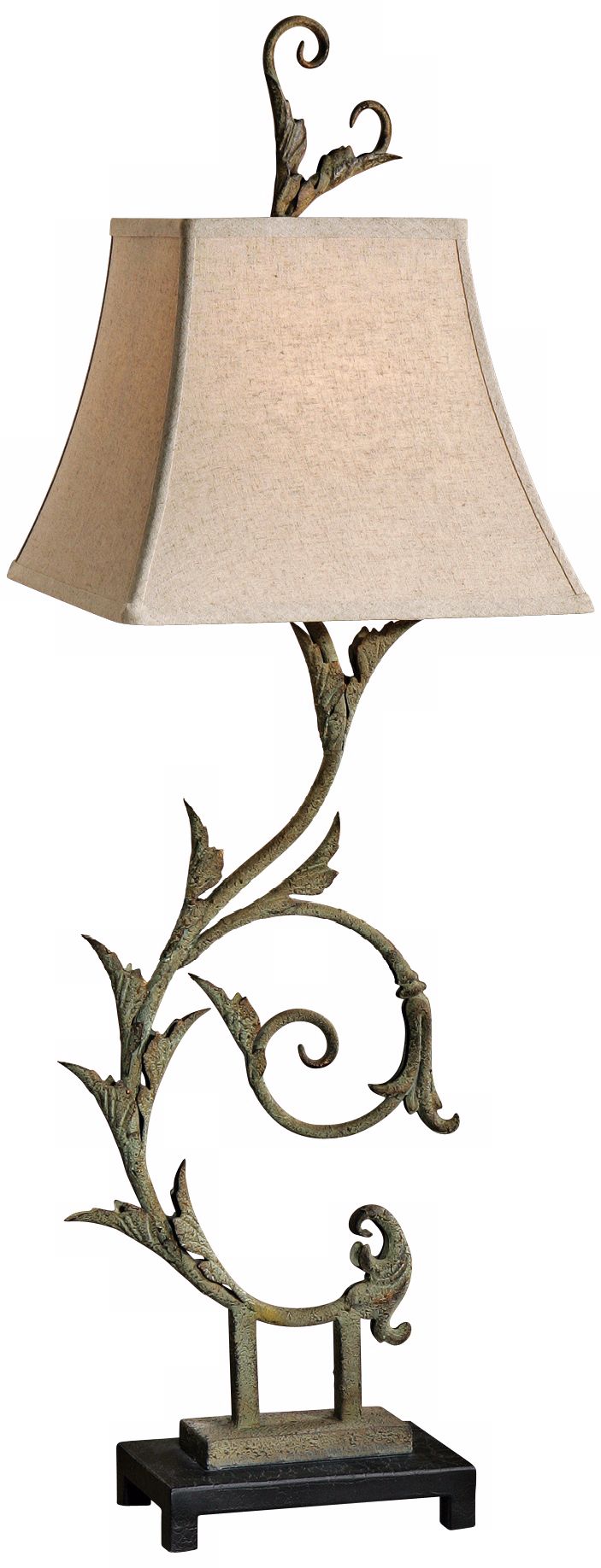 Uttermost Argentera Vine Hand-Forged Metal Table Lamp