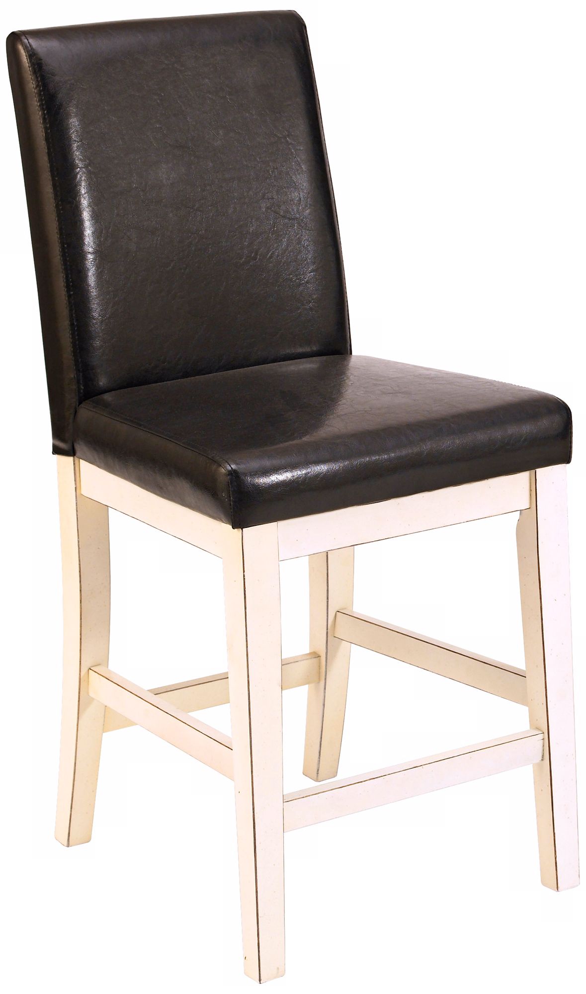 Nantucket Distressed White Bar Stool