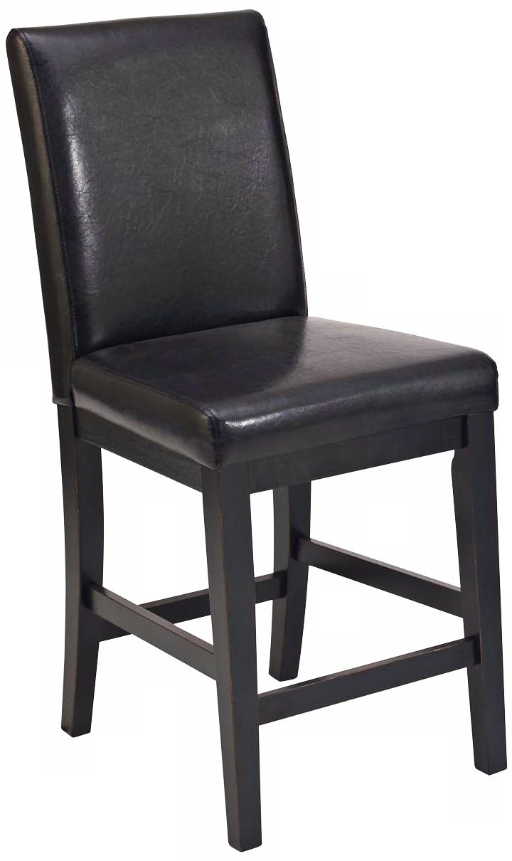 Nantucket Distressed Black Bar Stool