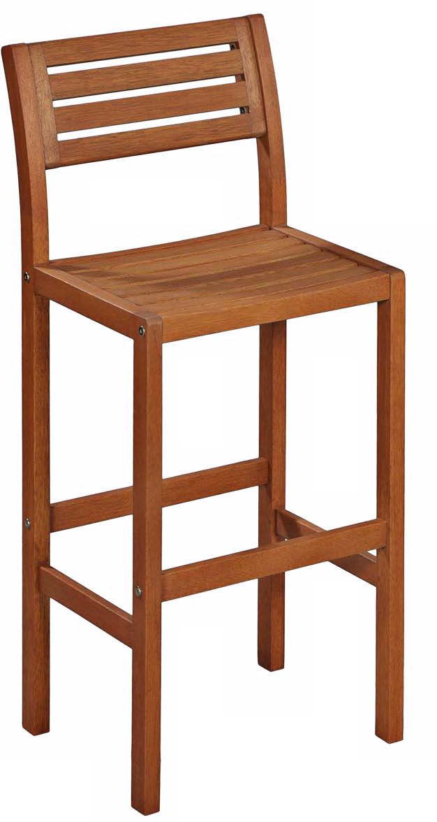 Montego Bay Eucalyptus Bar Stool