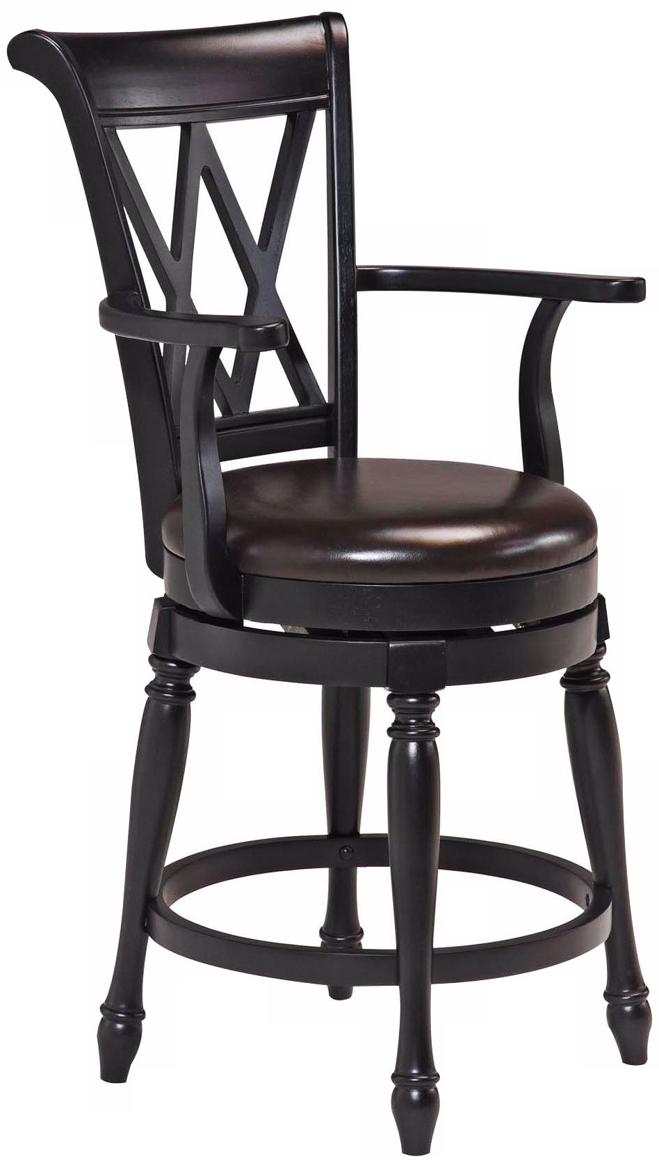Monarch Black Swivel 24" Counter Stool