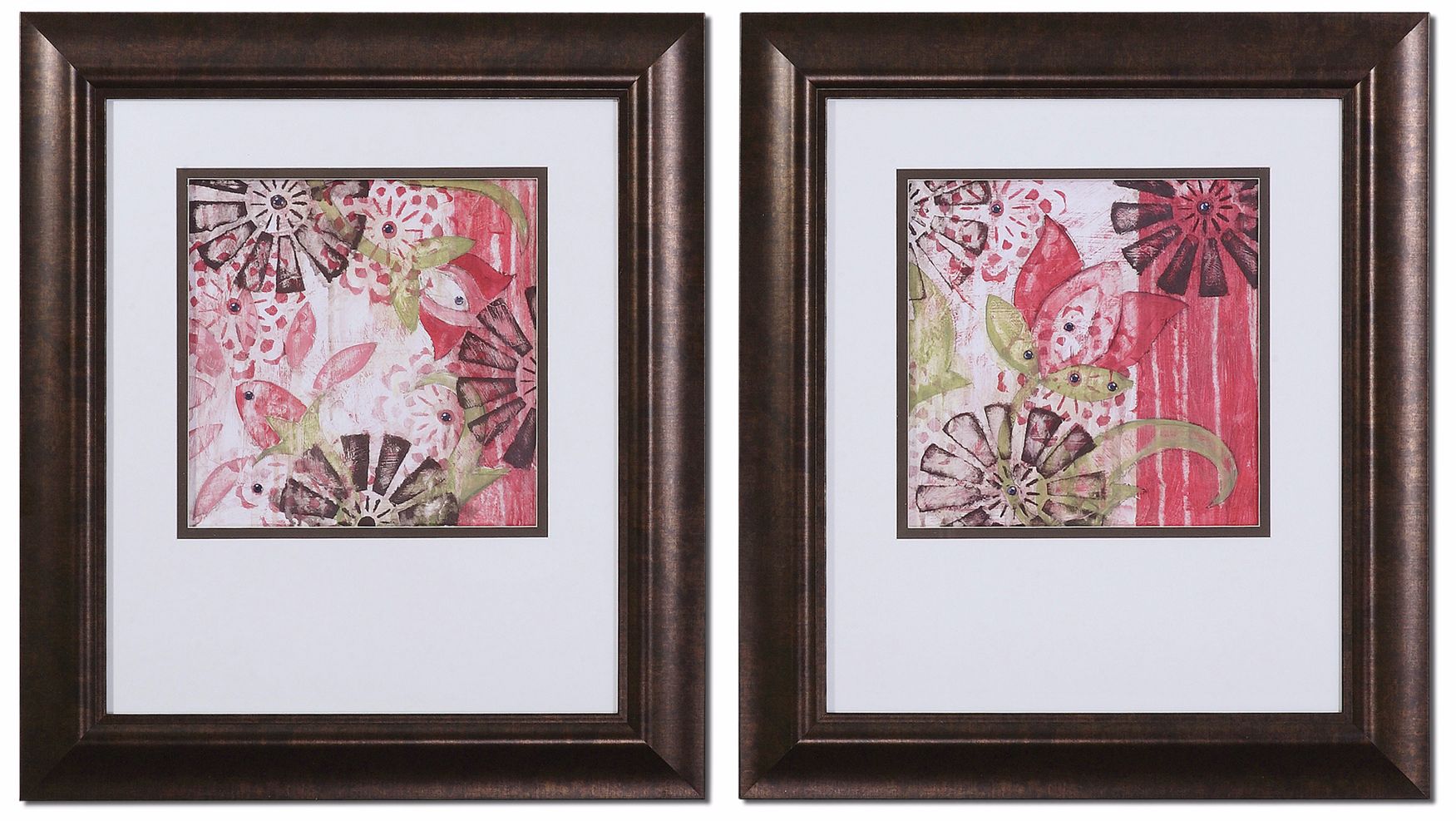 Set of 2 Chocolate Covered Cherries 27" H Uttermost Wall Art
