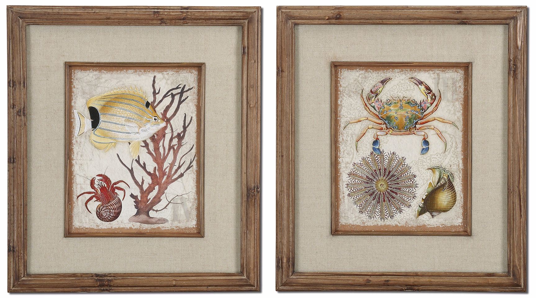 Set of 2 Tropical Waters 32" High Uttermost Wall Art