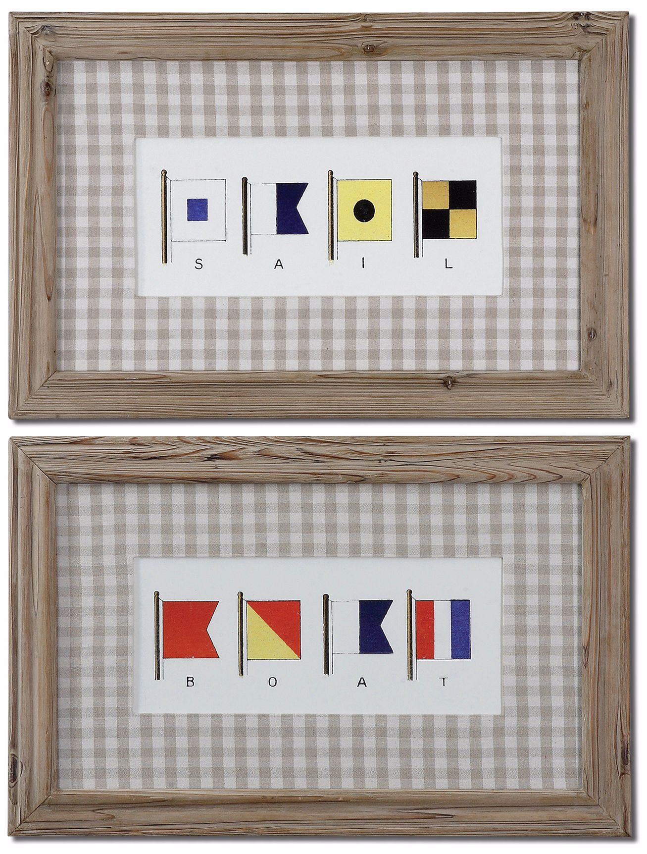 Set of 2 Signal Flags 30" Wide Uttermost Wall Art