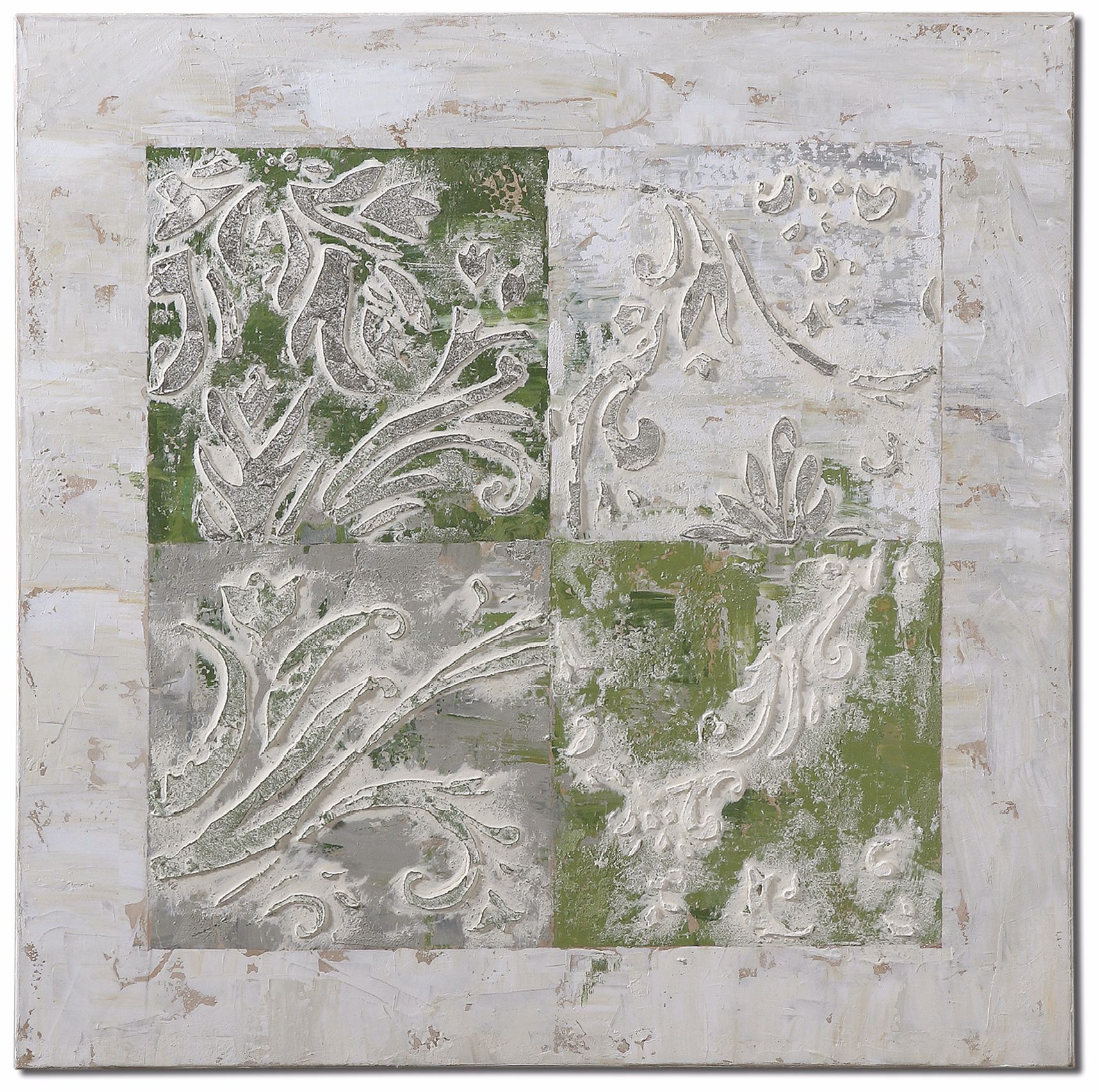 Uttermost Interlocked Elements 32" W Hand-Painted Wall Art