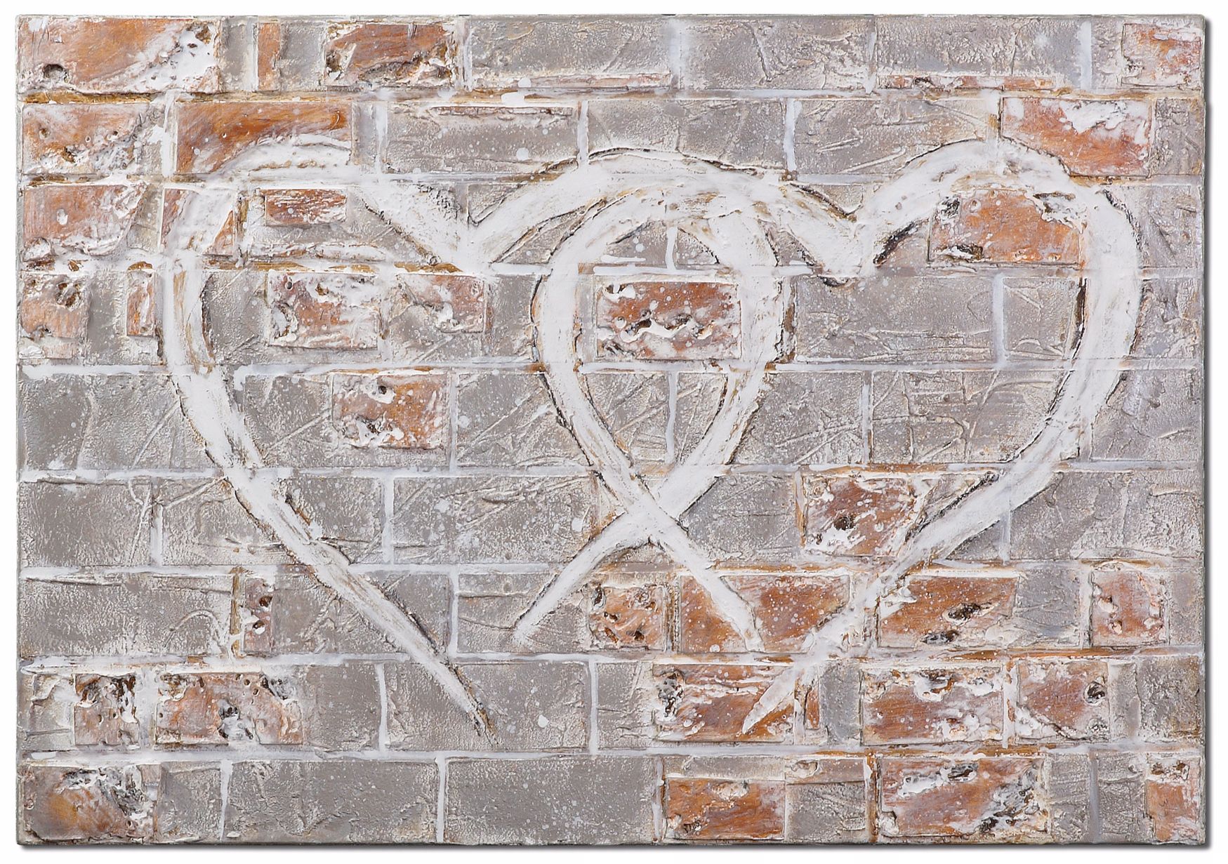 Uttermost Hearts of the City 40" Wide Hand-Painted Wall Art