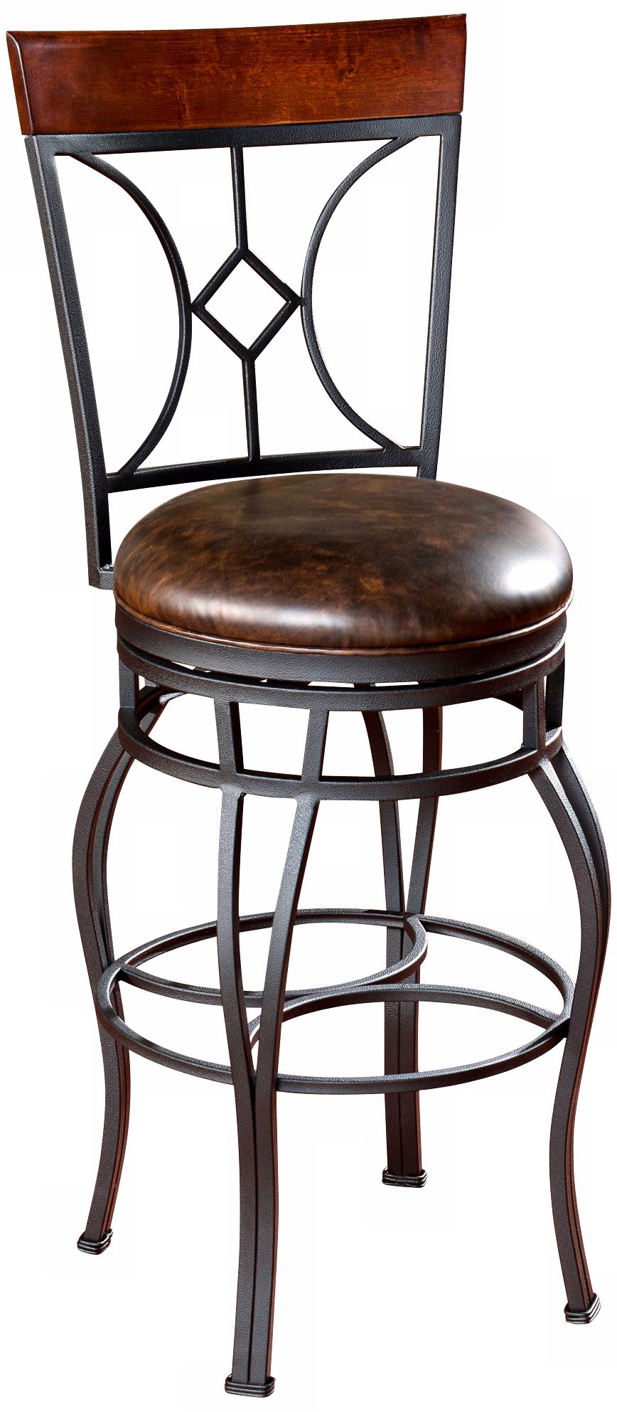 American Heritage Starletta 30" Graphite Metal Bar Stool