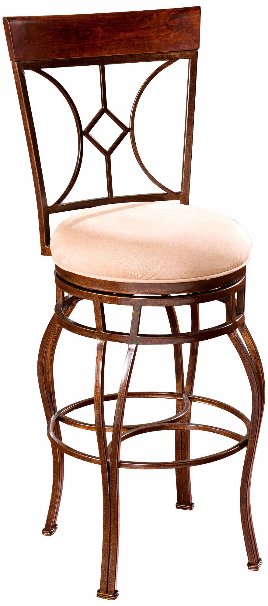 American Heritage Starletta 26" Umber Metal Counter Stool