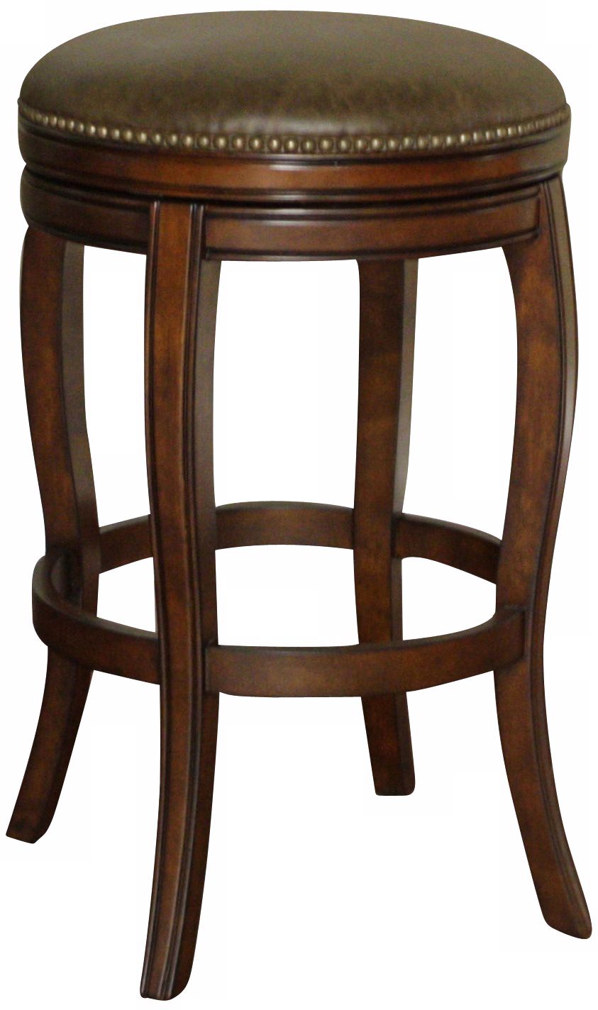 American Heritage Wilmington 34" Coco Leather Tall Bar Stool