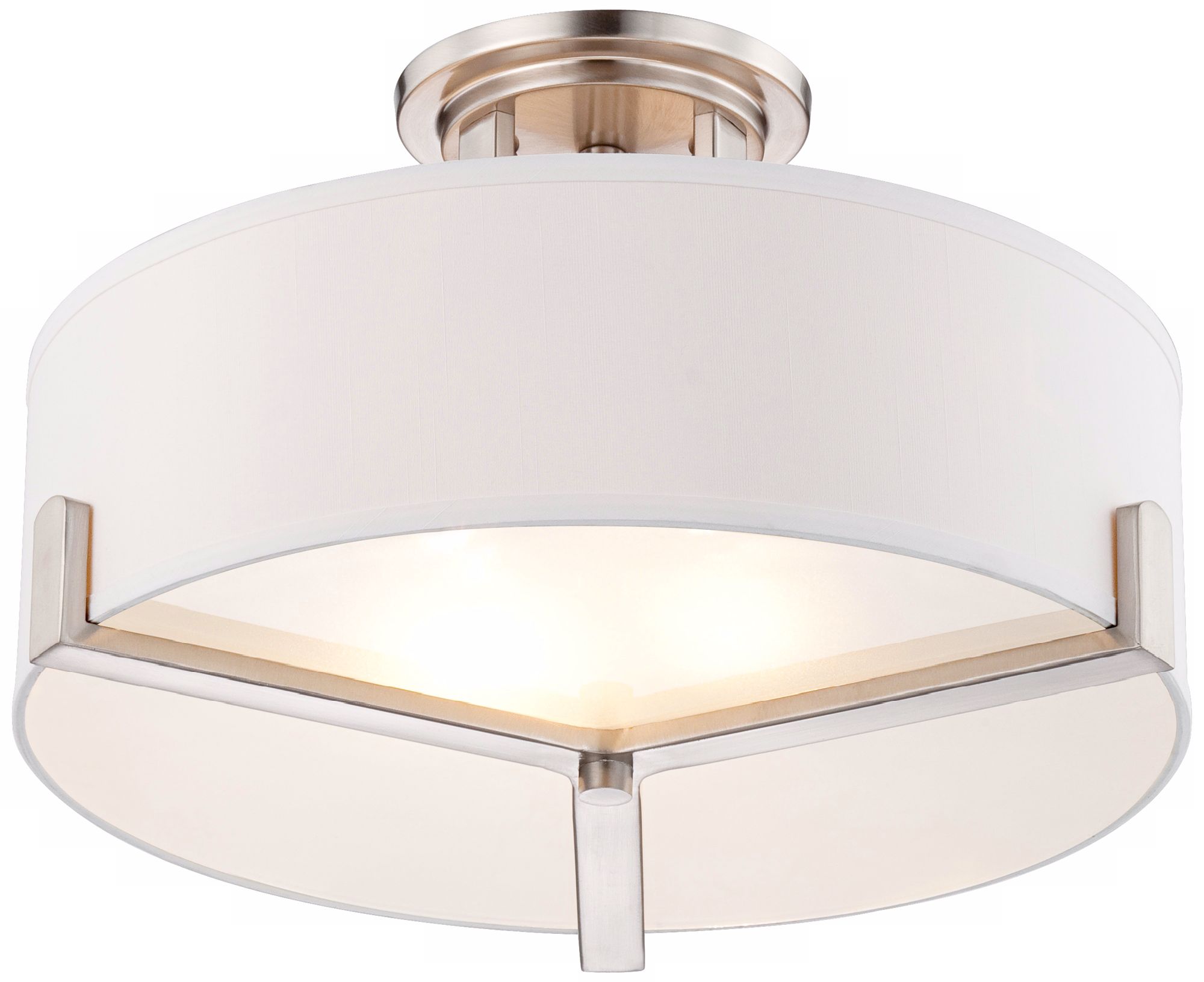Possini Euro Design Cero 17" Wide Fabric Ceiling Light