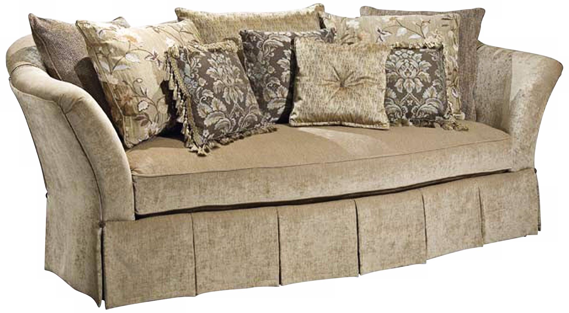 Haven Plush Lagoon Velvet Sofa
