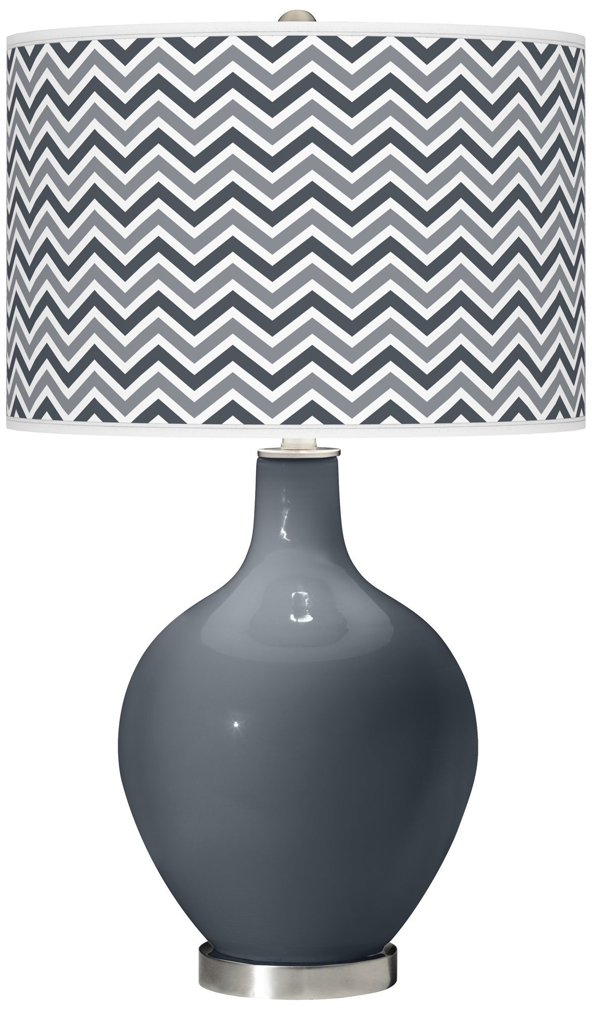 Turbulence Narrow Zig Zag Ovo Table Lamp