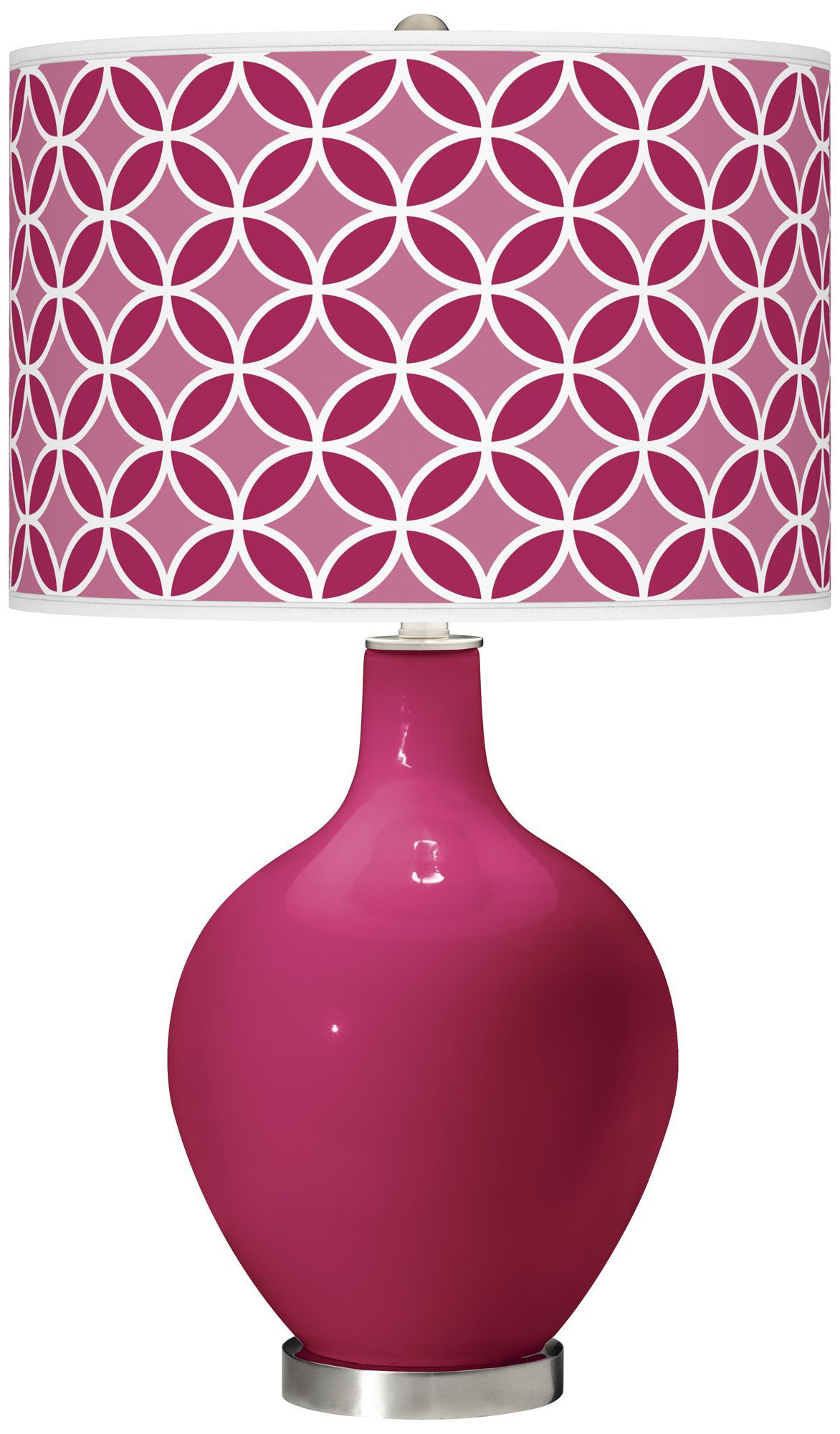 Vivacious Circle Rings Ovo Table Lamp