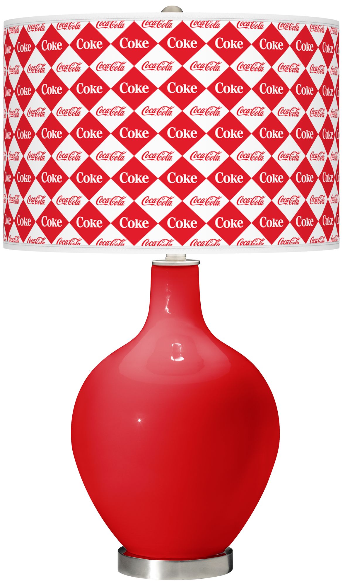 Coca-Cola® Diamond Ovo Table Lamp