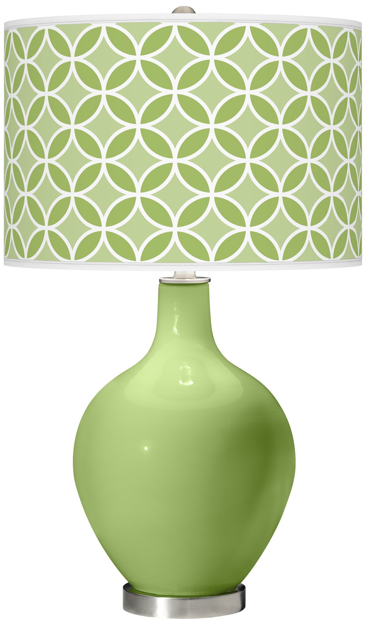 Lime Rickey Circle Rings Ovo Table Lamp