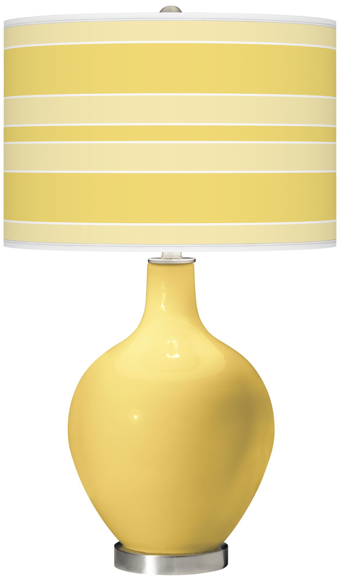Daffodil Bold Stripe Ovo Table Lamp