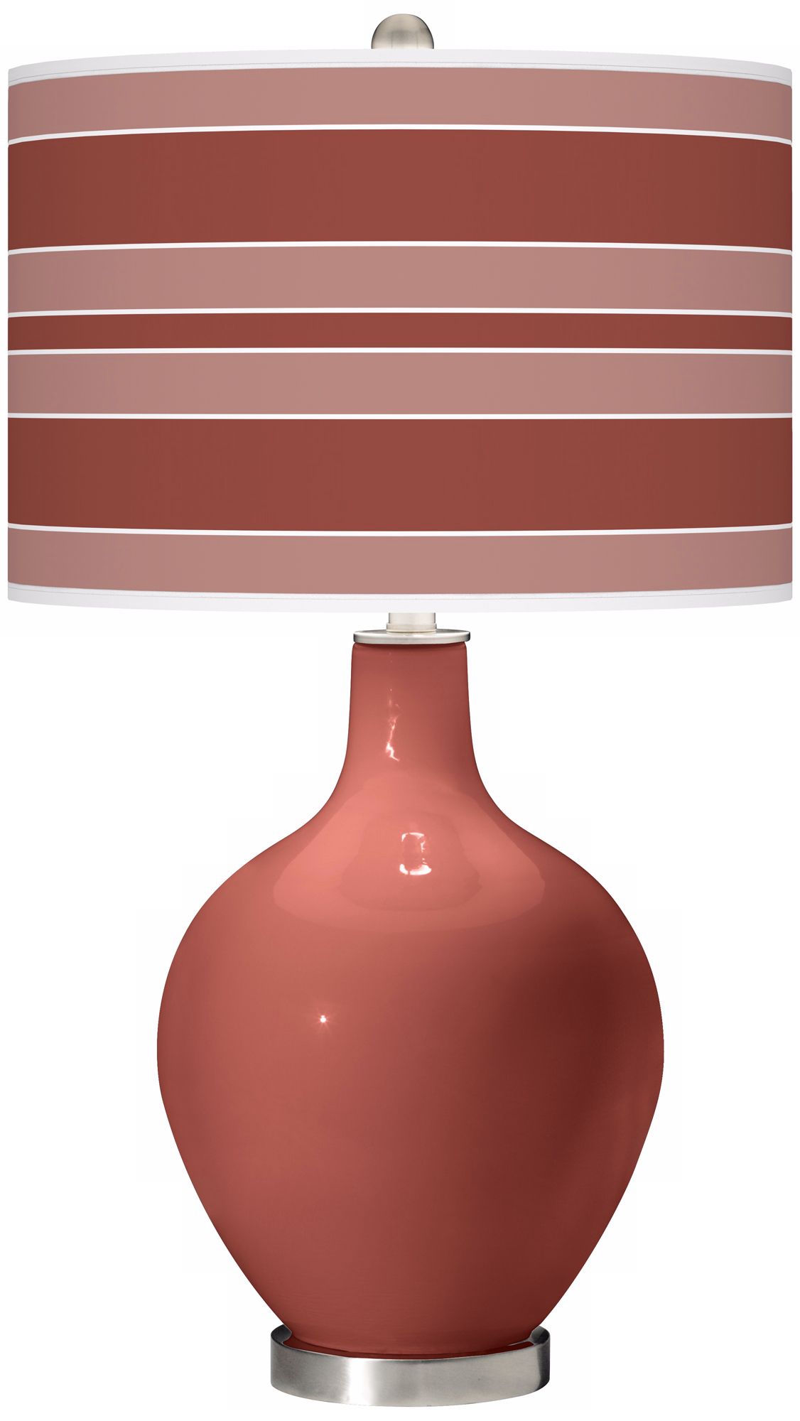 Brick Paver Bold Stripe Ovo Table Lamp