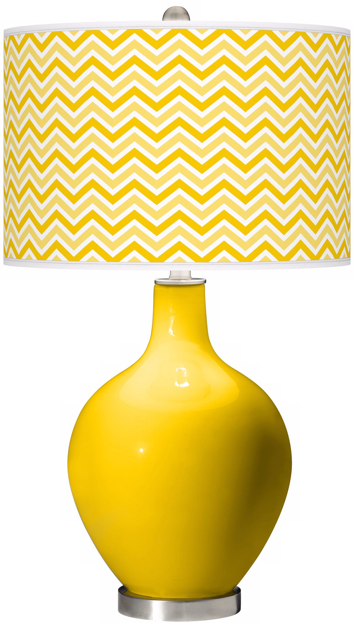 Citrus Narrow Zig Zag Ovo Table Lamp