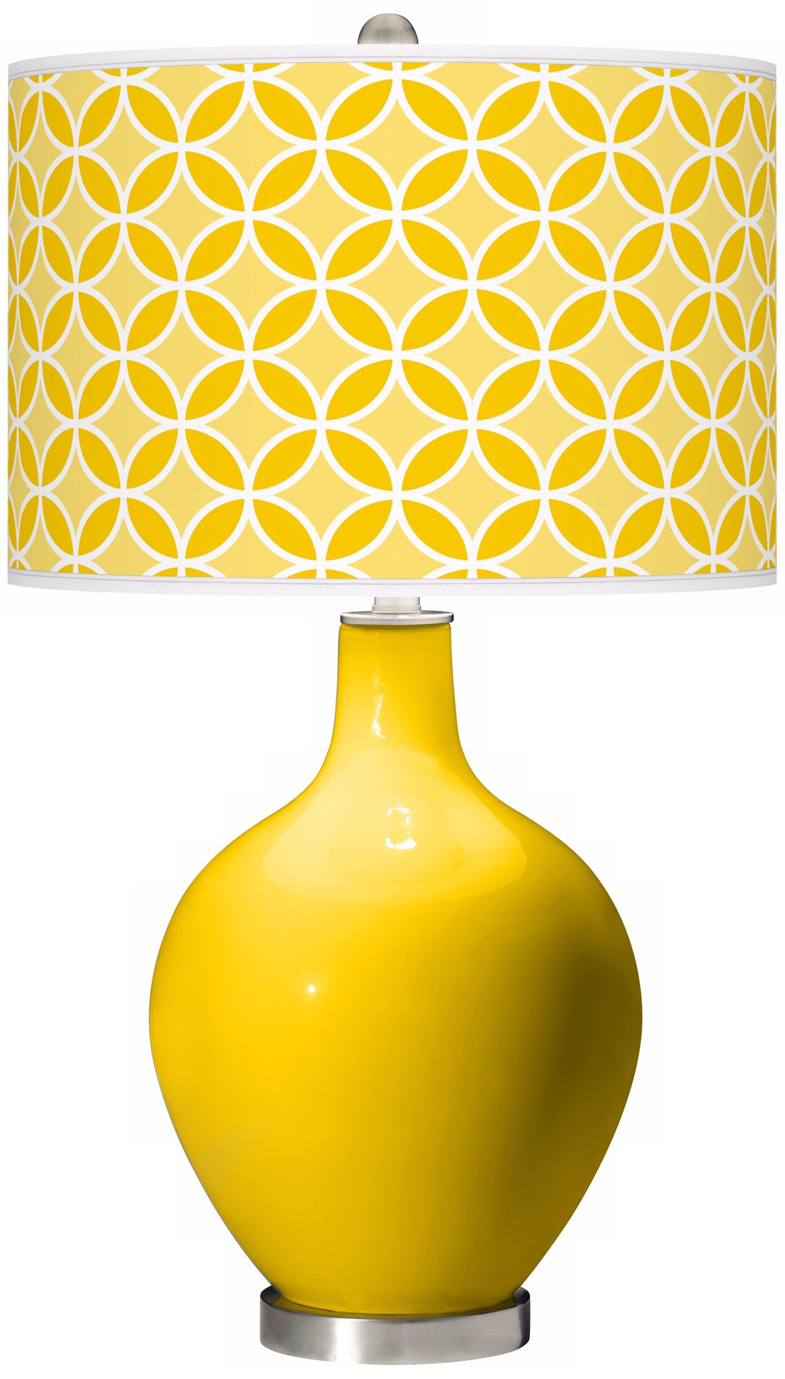 Citrus Circle Rings Ovo Table Lamp