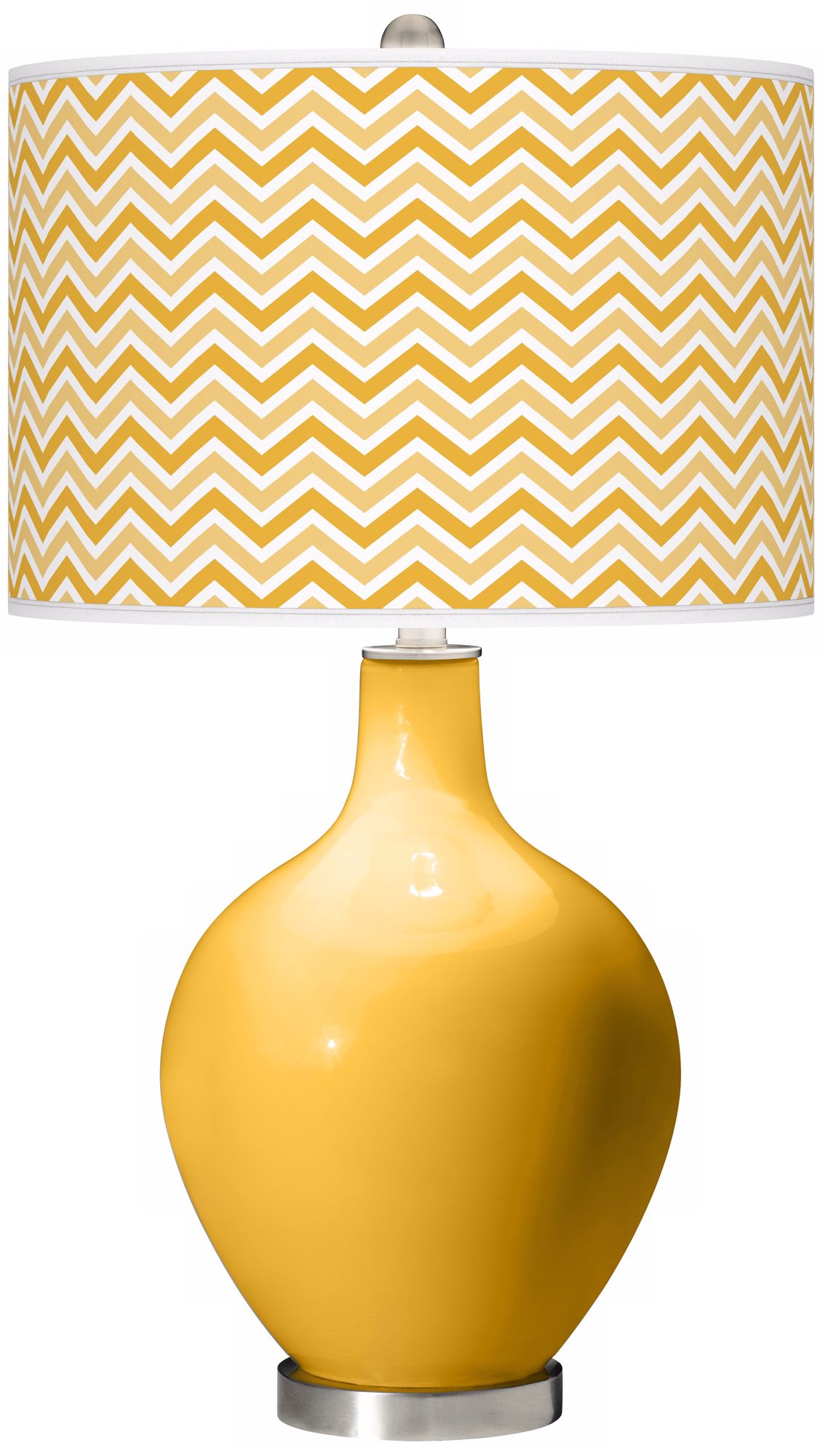 Goldenrod Narrow Zig Zag Ovo Table Lamp
