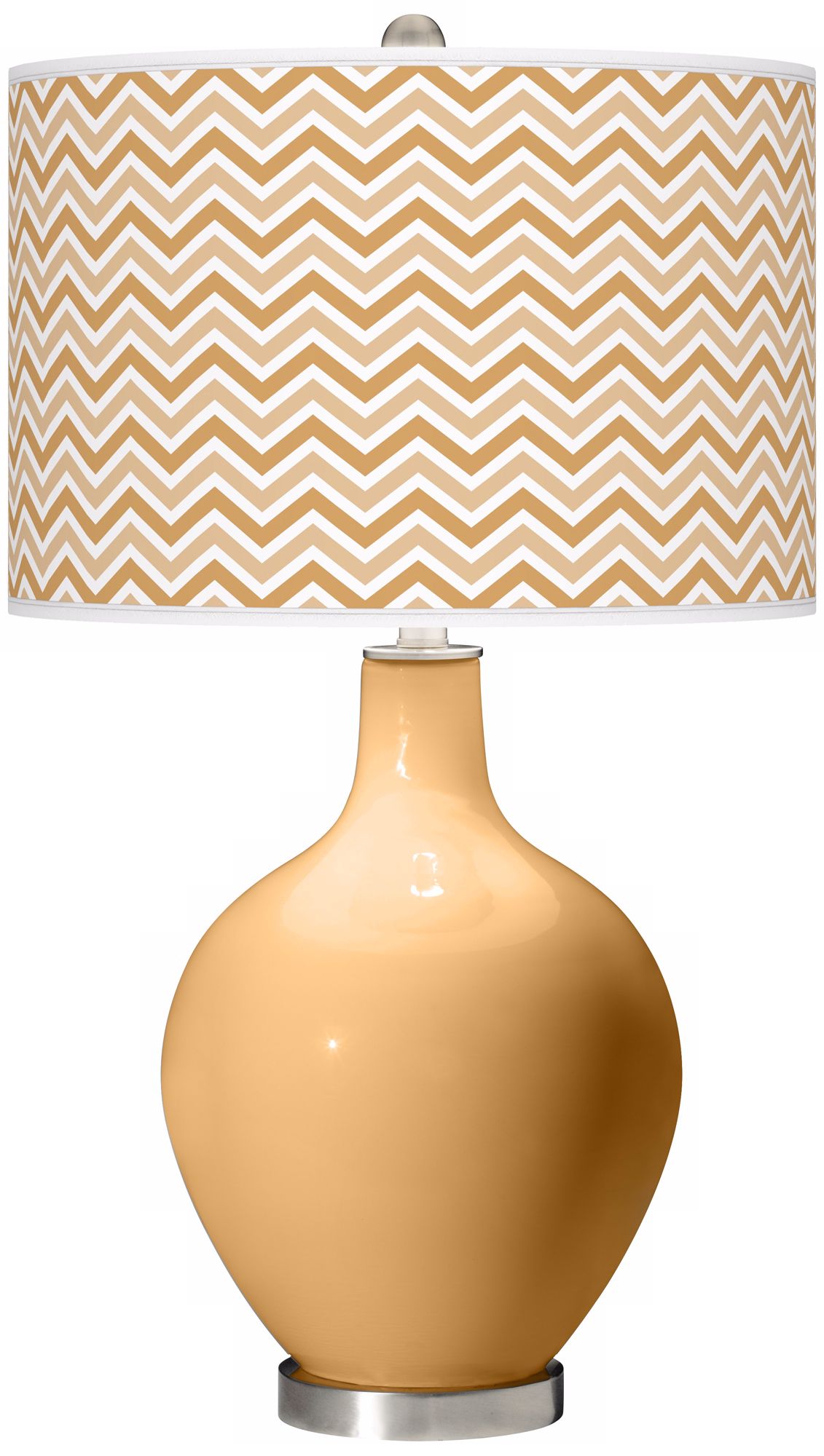 Harvest Gold Narrow Zig Zag Ovo Table Lamp