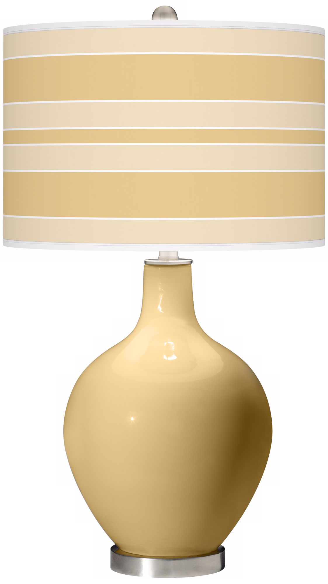 Humble Gold Bold Stripe Ovo Table Lamp