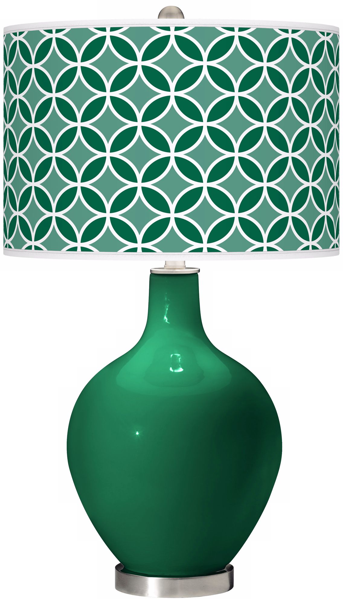 Greens Circle Rings Ovo Table Lamp