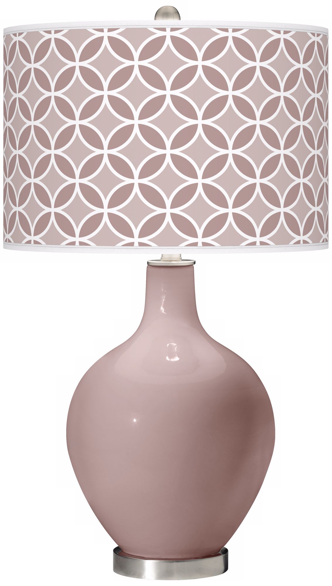 Dressy Rose Circle Rings Ovo Table Lamp