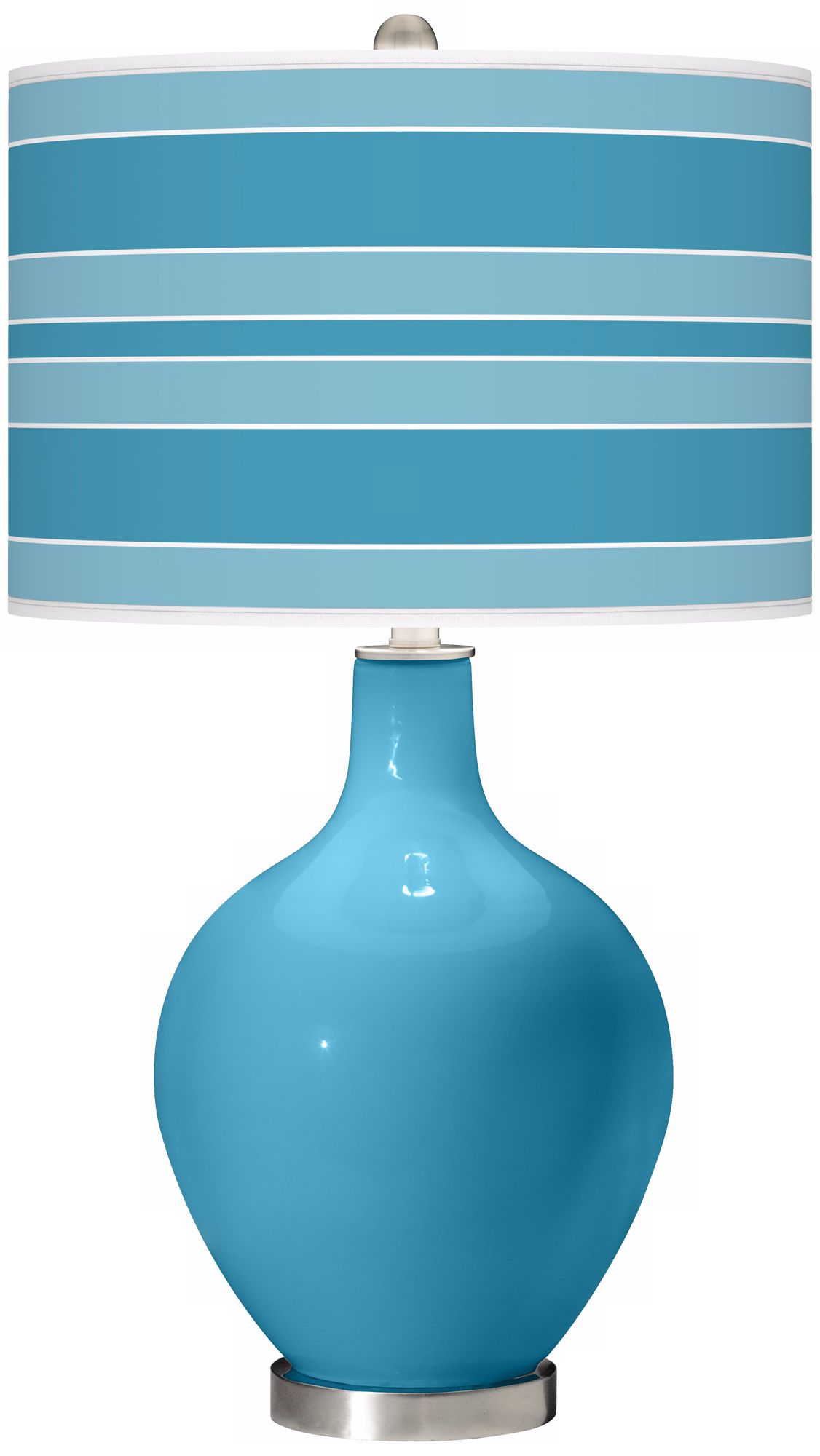 Jamaica Bay Bold Stripe Ovo Table Lamp