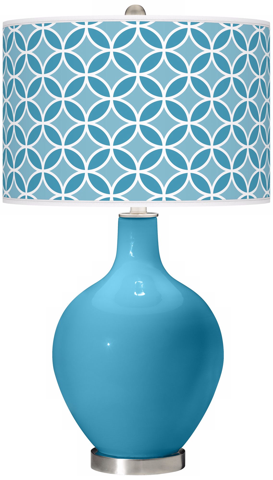 Jamaica Bay Circle Rings Ovo Table Lamp