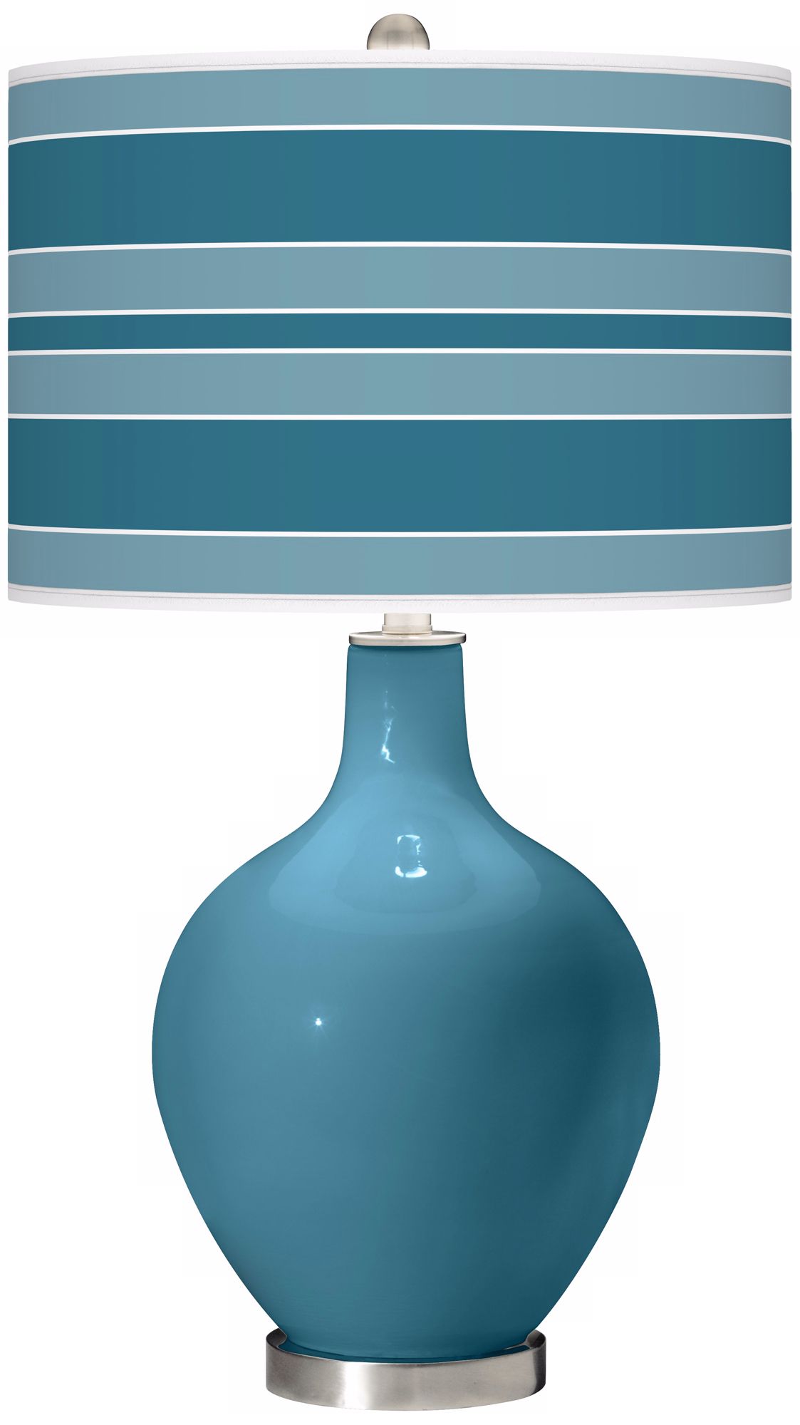 Great Falls Bold Stripe Ovo Table Lamp